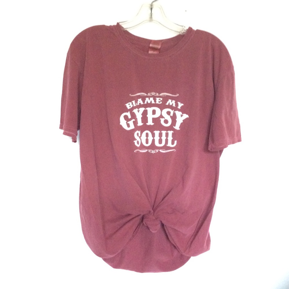 Blame My Gypsy Soul Red T shirt